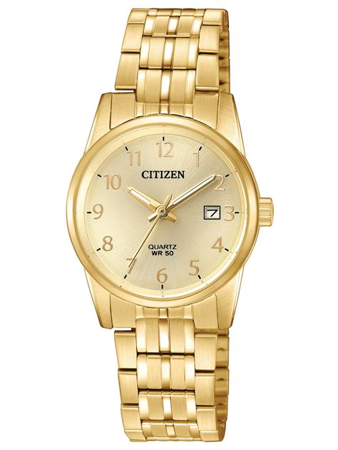 CITIZEN - CITIZEN Women's EU6002-51Q Quartz Watch Gold 27mm Stainless Steel band - Walmart.com ...