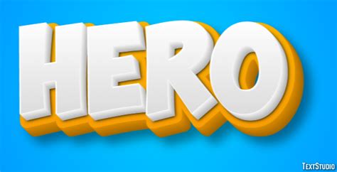 Hero Text Effect and Logo Design Word