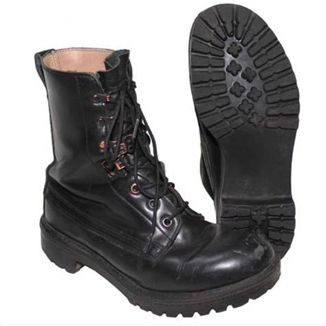 Genuine British Army Surplus Leather Black Combat Boots - Surplus & Lost