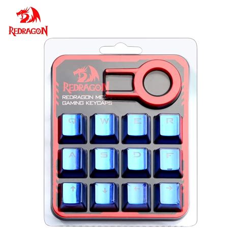 Redragon 12 Key caps for mechanical keyboard blue key caps For Cherry MX style mechanical ...