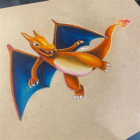 Charizard Fan art I recently completed : r/pokemon