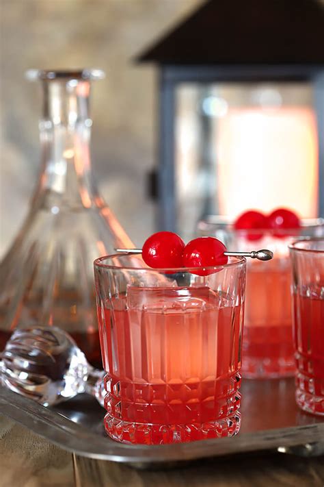 Bourbon Cherry Old Fashioned Cocktail : Bourbon : DrinkWire