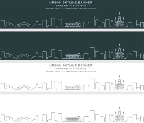 New Orleans Skyline Drawing Illustrations, Royalty-Free Vector Graphics ...