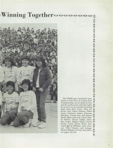 Explore 1986 Window Rock High School Yearbook, Ft. Defiance AZ - Classmates