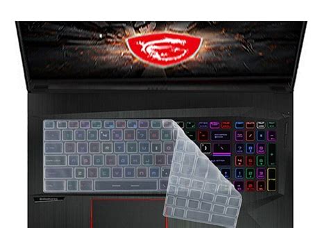 Silicone Keyboard Skin Cover for MSI 17.3" Gf75 Thin Laptop (Transpare – iFyx