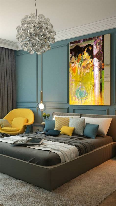 20+ Teal Yellow And Grey Bedroom