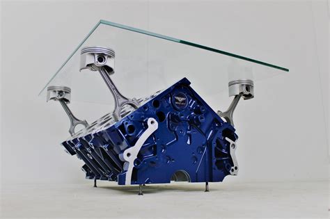 Bentley Engine Block Coffee Table - Genuine Bentley W12 Motor, Man Cav – Ben's Auto Decor