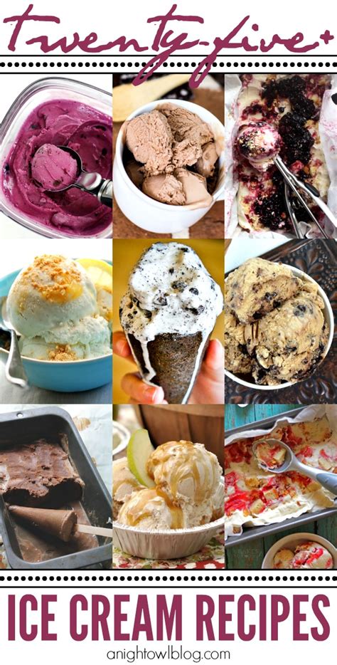 25+ Homemade Ice Cream Recipes - A Night Owl Blog