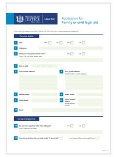 Family Civil Legal Aid Application - Ministry of Justice / family-civil ...