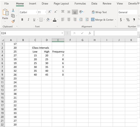 Frequency Distribution Chart Excel | chartcentral