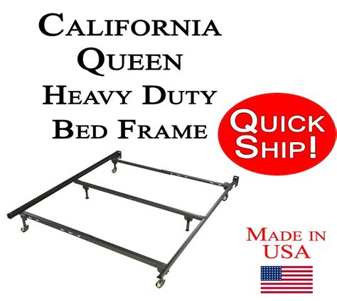 California Queen Size Quick Ship Metal Bed Frame