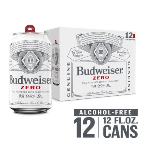 Budweiser® Zero Non-Alcoholic Beer, 12 pk / 12 fl oz - Ralphs