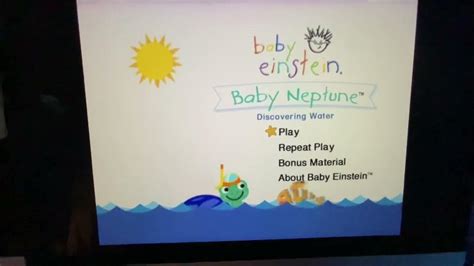 Baby Einstein baby Neptune dvd menu - YouTube