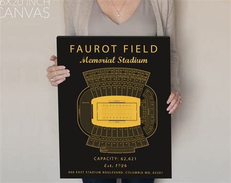 Faurot Field Memorial Stadium Seating Chart. | Mizzou tigers football, Sports prints, Sports art