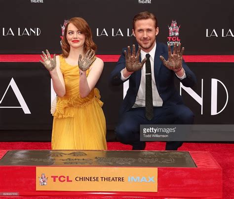 Emma Stone and Ryan Gosling are honored with a Hand & Footprint...