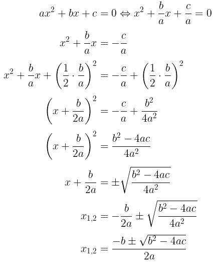 Rumus ABC untuk Mencari Akar-akar Persamaan Kuadrat