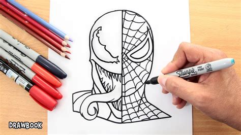 Aggregate more than 73 spiderman vs venom sketch latest - in.eteachers