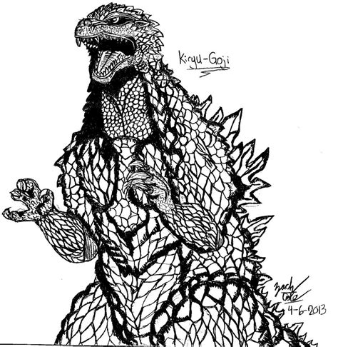 Kiryu-Goji sketch by Critterzach on DeviantArt