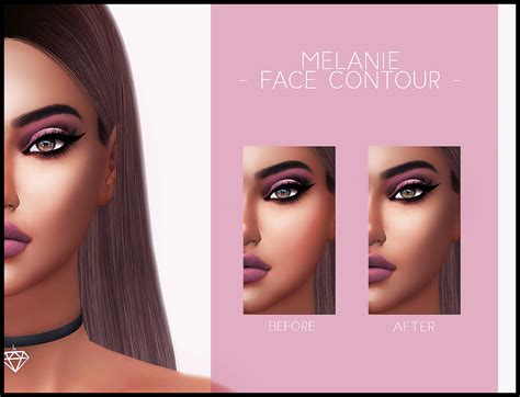 Melanie- Face Contour - FROST SIMS 4