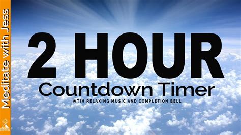 2 Hour Countdown TIMER with Relaxing Music and Completion Bell - YouTube