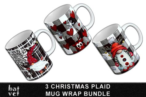 Black and White Christmas Mug PNG Bundle Graphic by BatVet · Creative Fabrica