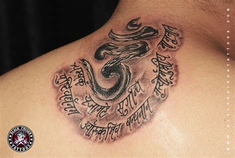 Maha Mrityunjaya Mantra Tattoo - Black Poison Tattoos