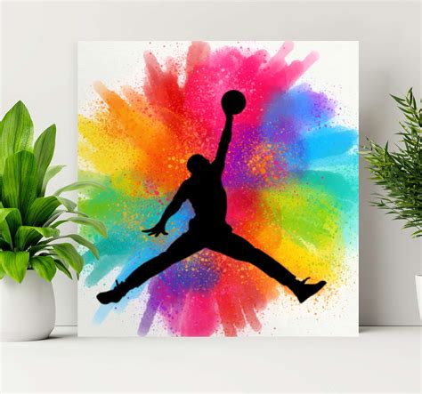 Michael Jordan cool basketball home canvas prints - TenStickers