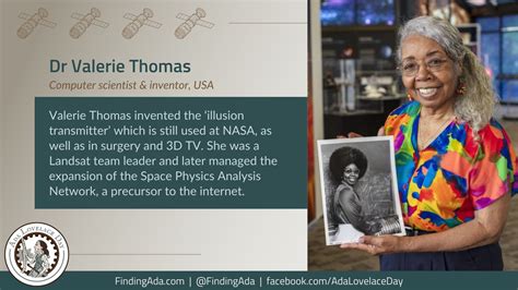 ALD22: Dr Valerie Thomas, Inventor and NASA Scientist – Ada Lovelace Day