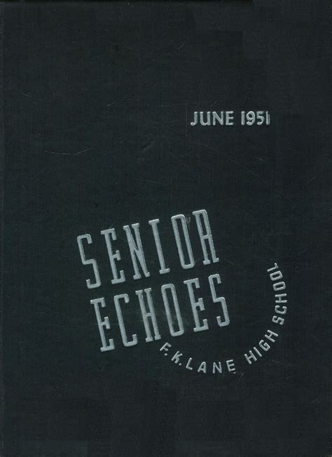 1951 yearbook from Franklin K. Lane High School from Brooklyn, New York