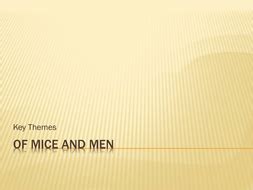 Key Themes in Of Mice and Men | Teaching Resources