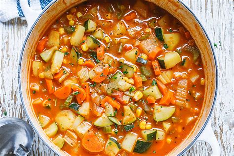 Vegetable Soup Recipe – Homemade Vegetable Soup — Eatwell101