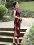 Modern Chinese Qipao, Mulberry Silk cheongsam, Evening Dress, mandarin ...