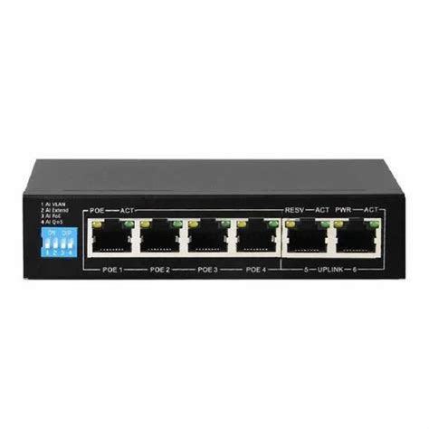 Poe Switch 4 Port, LAN Capable, Black at Rs 1150 in Mumbai | ID: 2850901389148