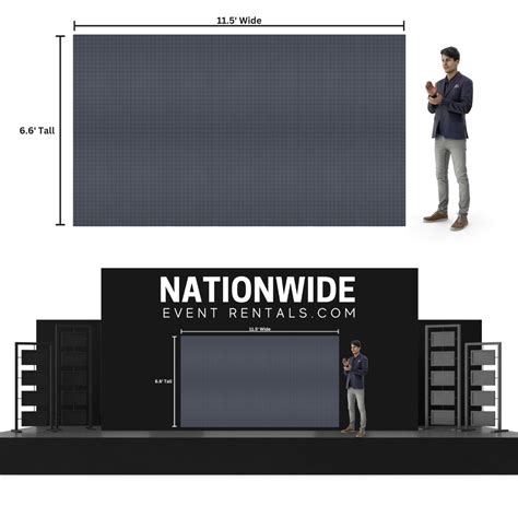 11.5' x 6.6' LED Video Wall Rental Package (3.9mm) - Nationwide Event ...