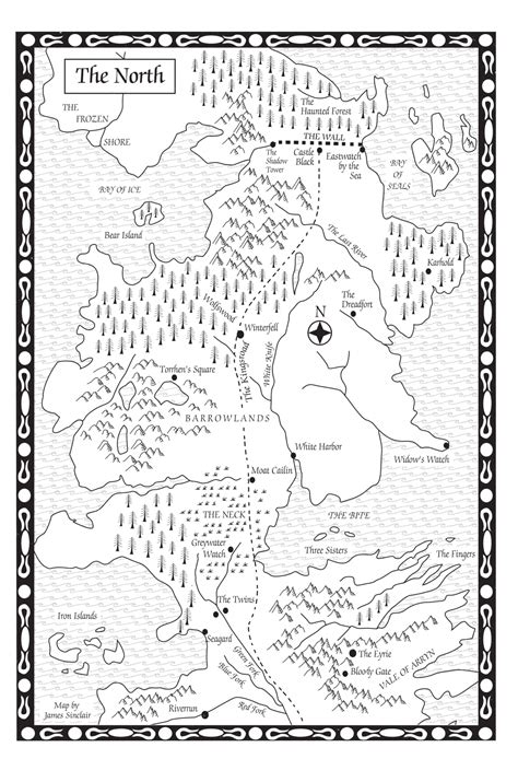 A Game of Thrones-Map of the North - A Wiki of Ice and Fire