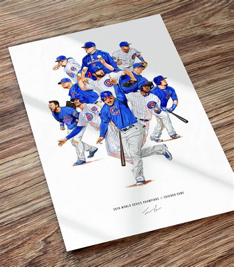 2016 Chicago Cubs Poster World Series MLB Baseball Wall Art Print - Etsy