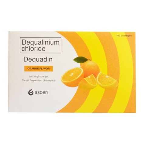 DEQUADIN, Dequalinium 250 mcg Orange-Flavored Lozenges | Watsons ...