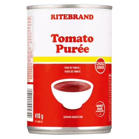 Ritebrand Tomato Purée Can 410g | Canned Tomatoes & Puree | Canned Food ...