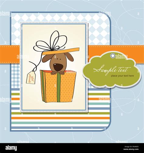 funny birthday card with dog Stock Vector Image & Art - Alamy