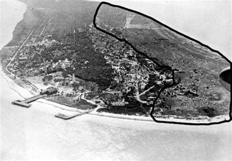 Aerial view of the northern section of Egmont Key in an undated photo ...