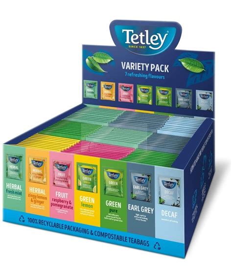 Tetley Tea Variety Pack 7 flavours individually wrapped - Love a Bargain UK