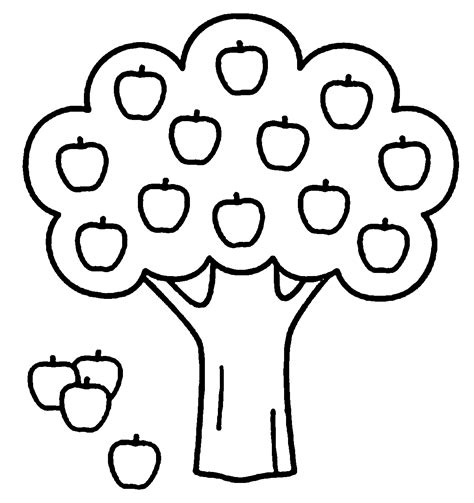 Easy Tree Coloring Page - 210+ SVG File for Cricut