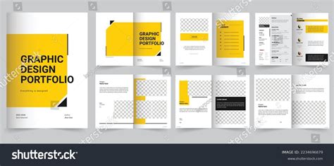 Graphic Design Portfolio Design Template Stock Vector (Royalty Free) 2234696879 | Shutterstock