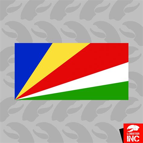 Seychellois Flag Sticker Self Adhesive Vinyl Seychelles SYC SC | Etsy