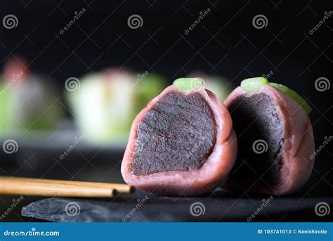 Japanese Traditional Confectionery Wagashi Stock Image - Image of slice, cuisine: 103741013