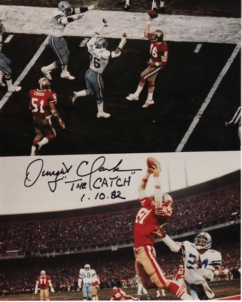 Dwight Clark Autographed Photo of The Catch 49ers 16x20#1130 | Sports Memorabilia!