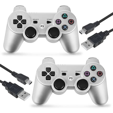 Wireless Controller for PS3 Sony with Charger Cable, ABLEGRID Wireless Controller Bluetooth Game ...