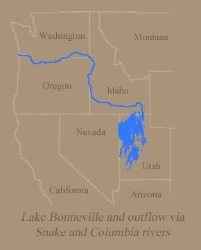 Bonneville Flood-Lake Bonneville Red Rock Pass Snake River Canyon