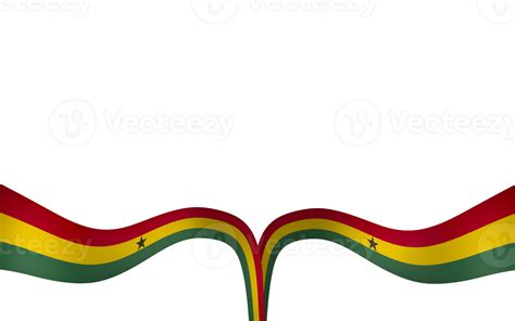 Ghana flag element design national independence day banner ribbon png ...