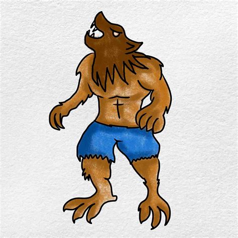 Easy Werewolf Drawing - HelloArtsy